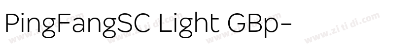 PingFangSC Light GBp字体转换